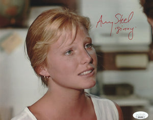 Amy Steel signed Friday The 13th Part 2 8x10 photo. Comes with JSA sticker