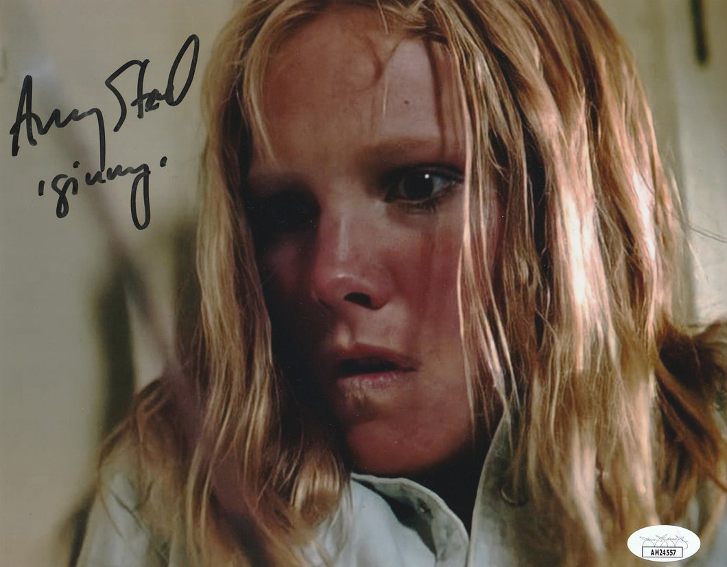 Amy Steel signed Friday The 13th Part 2 8x10 photo. Comes with JSA sticker