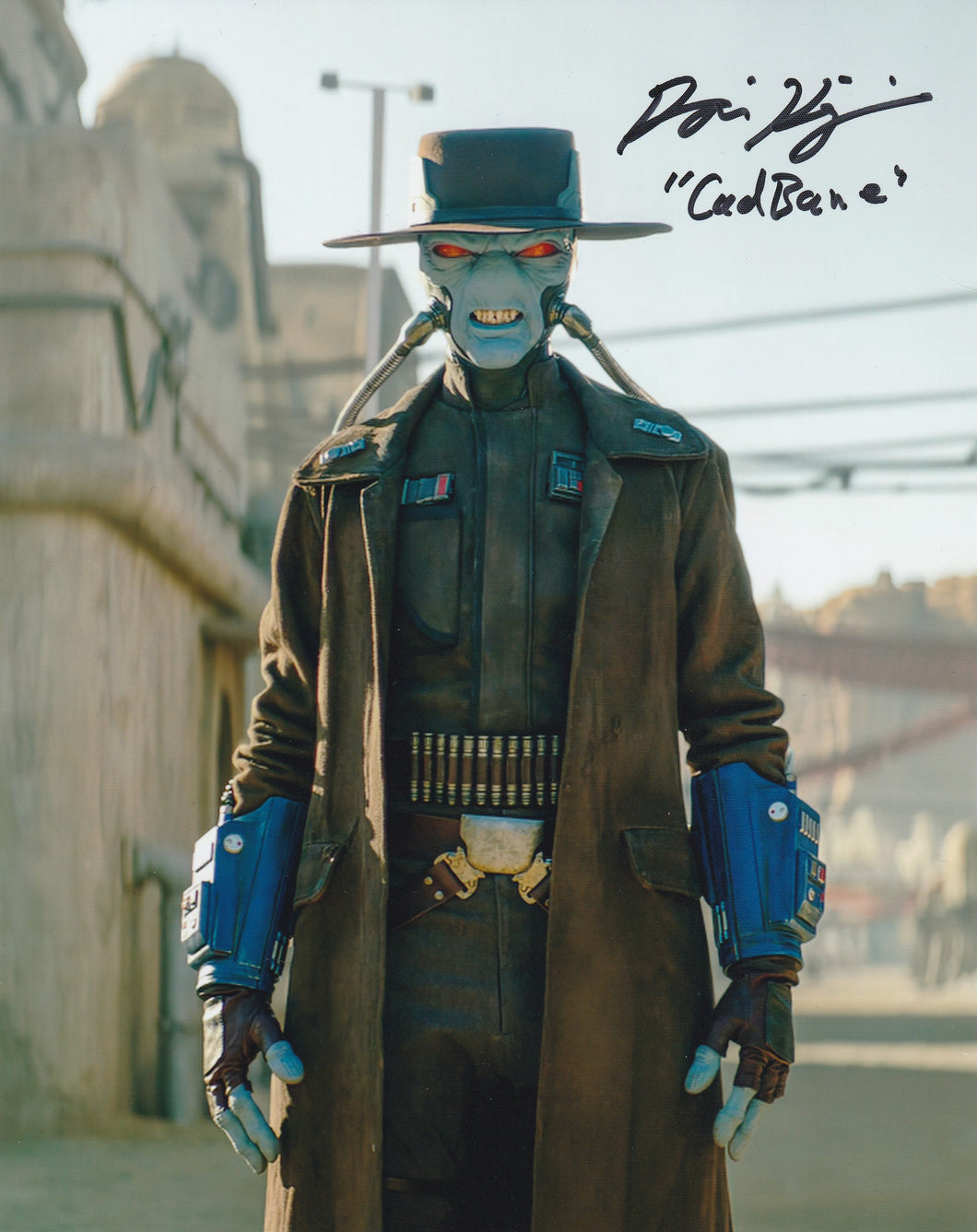 Star Wars Dorian Kingi signed Cad Bane 8x10