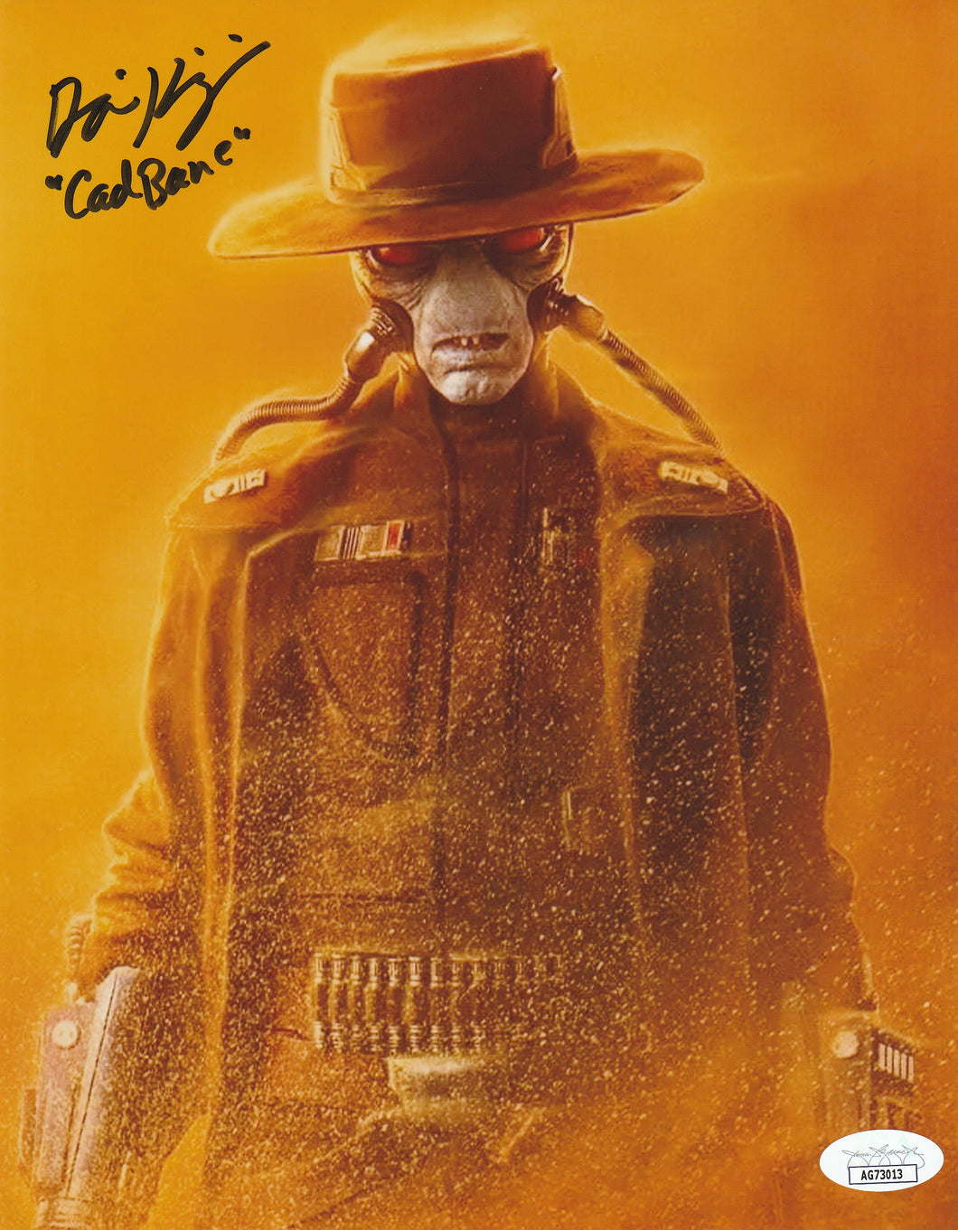 Star Wars Dorian Kingi signed Cad Bane 8x10 JSA sticker