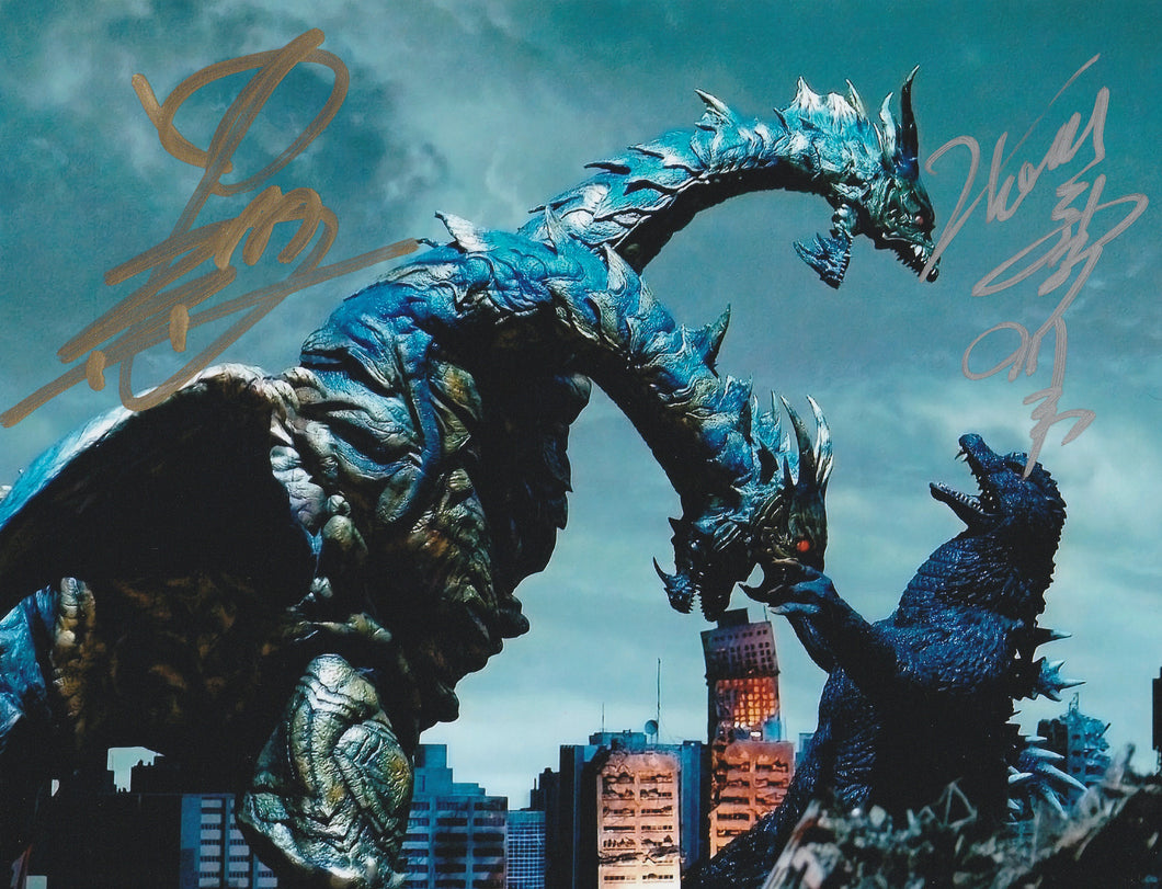 TSUTOMU KITAGAWA and MOTOKUNI NAKAGAWA signed Godzilla Final Wars 8x10