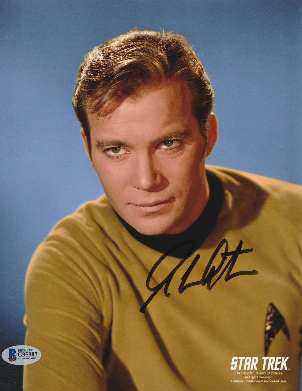 William Shatner Captain Kirk Signed Beckett Authenticated Star Trek 8x10 Beckett