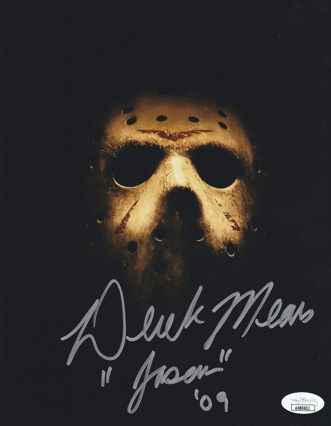 Friday The 13th  Derek Mears signed 8x10 Comes with JSA sticker