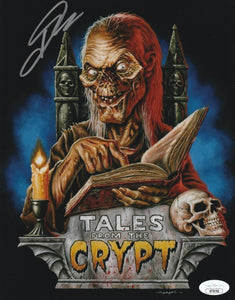 John Kassir signed Cryptkeeper 8x10 Tales from the Crypt metallic paper JSA