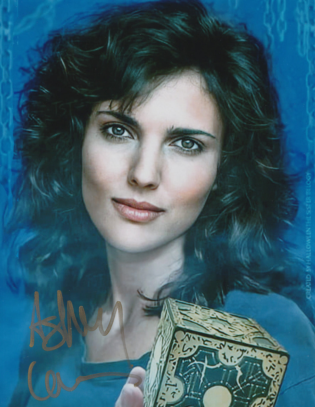 Ashley Laurence Hellraiser signed  8x10 METALLIC PAPER