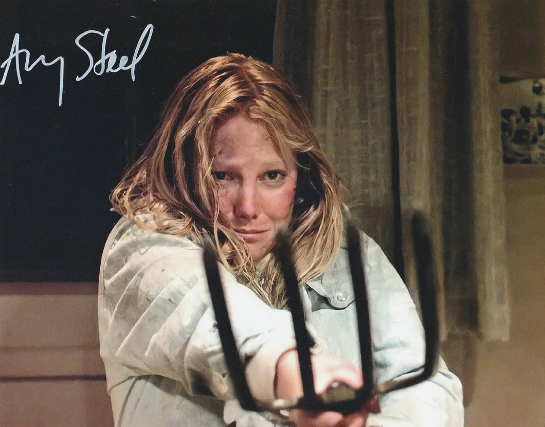 Amy Steel signed Friday The 13th Part 2 8x10 photo. Comes with JSA sticker