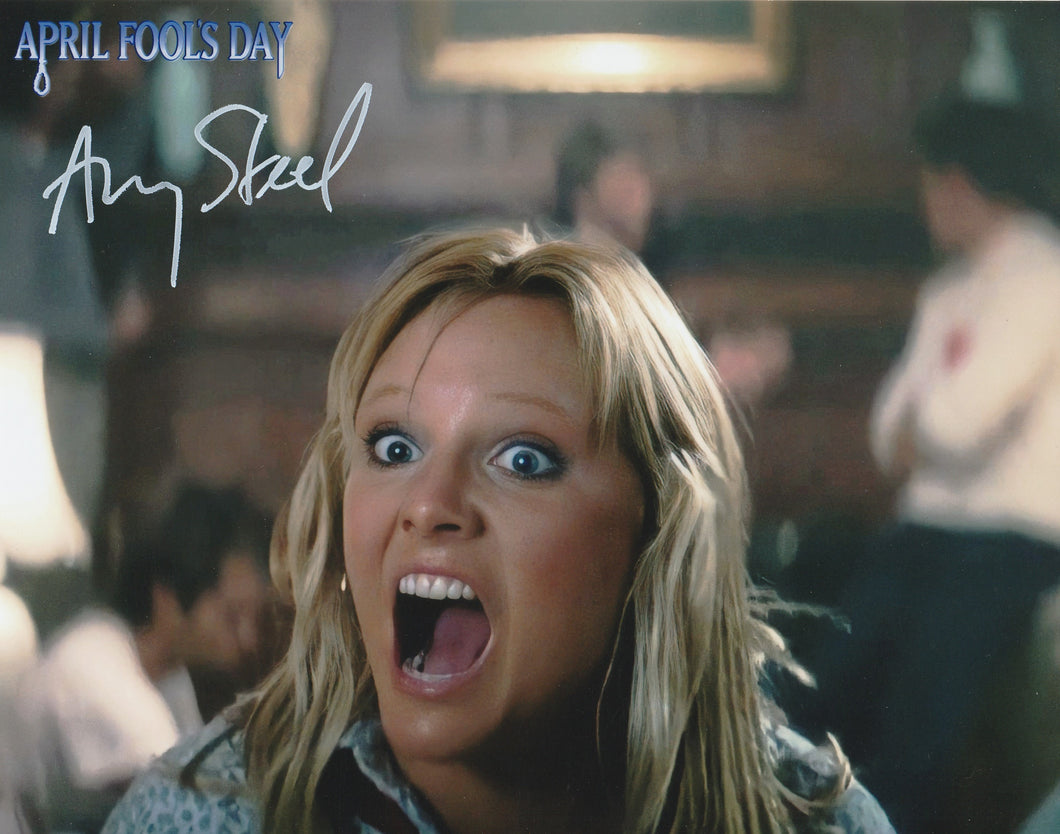 Amy Steel signed  April Fools Day 8x10