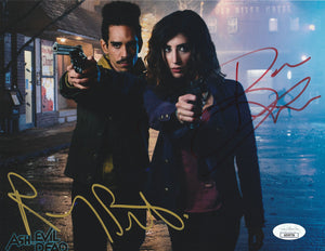 Dana DeLorenzo Ray Santiago signed Ash Vs Evil Dead 8x10 Comes with JSA sticker