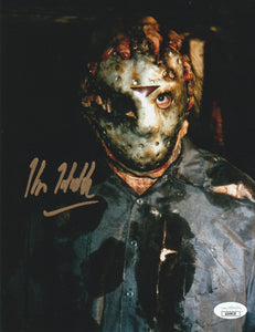 Friday The 13th Kane Hodder signed 8x10&nbsp; Comes with JSA sticker