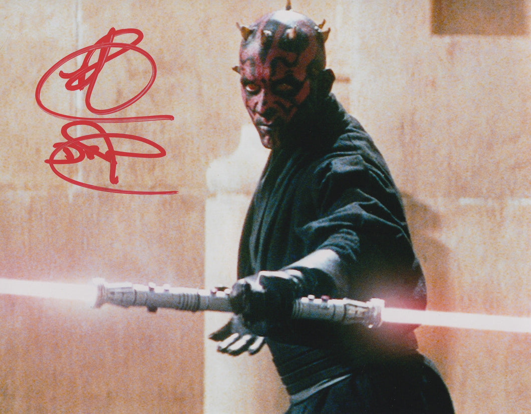 Star Wars Ray Park signed 8x10 METALLIC paper