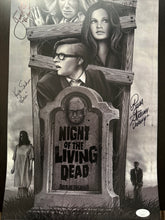 Load image into Gallery viewer, Night Of The Living Dead signed 11x24 poster signed by 4 JSA

