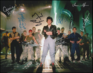 Aliens cast signed 11x14 poster signed by 9