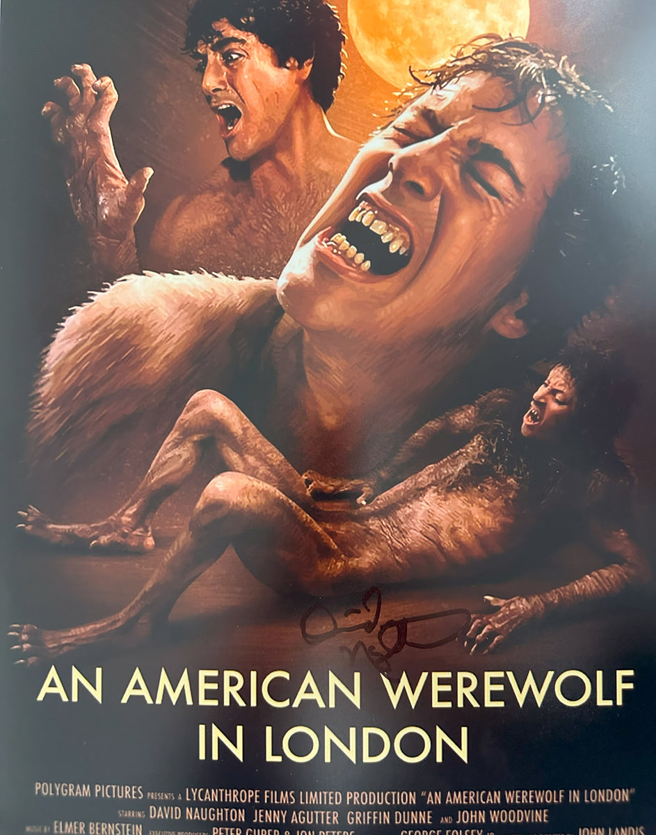 American Werewolf In London David Naughton signed 11x14 poster – DOTD Dist.