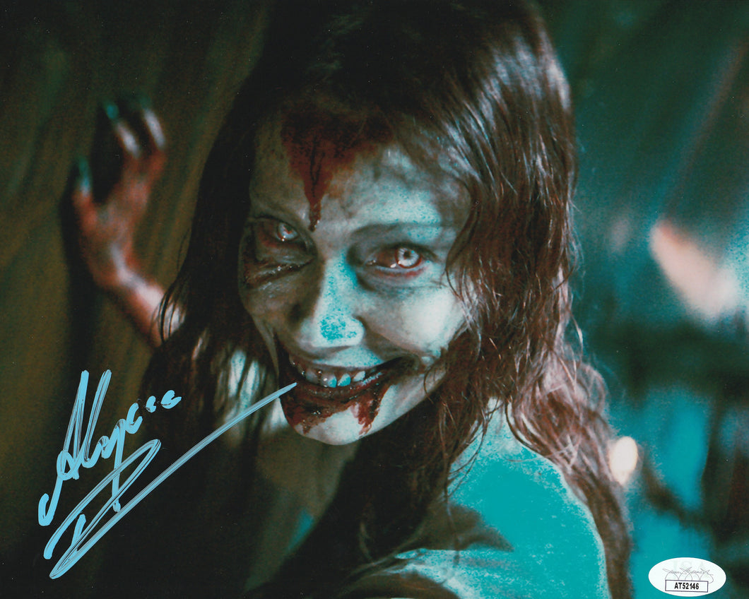 Alyssa Sutherland signed Evil Dead Rise 8x10 photo JSA METALLIC PAPER