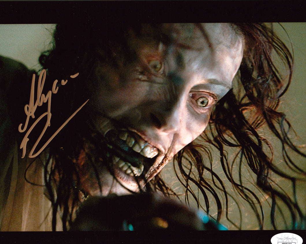 Alyssa Sutherland signed Evil Dead Rise 8x10 photo JSA METALLIC PAPER