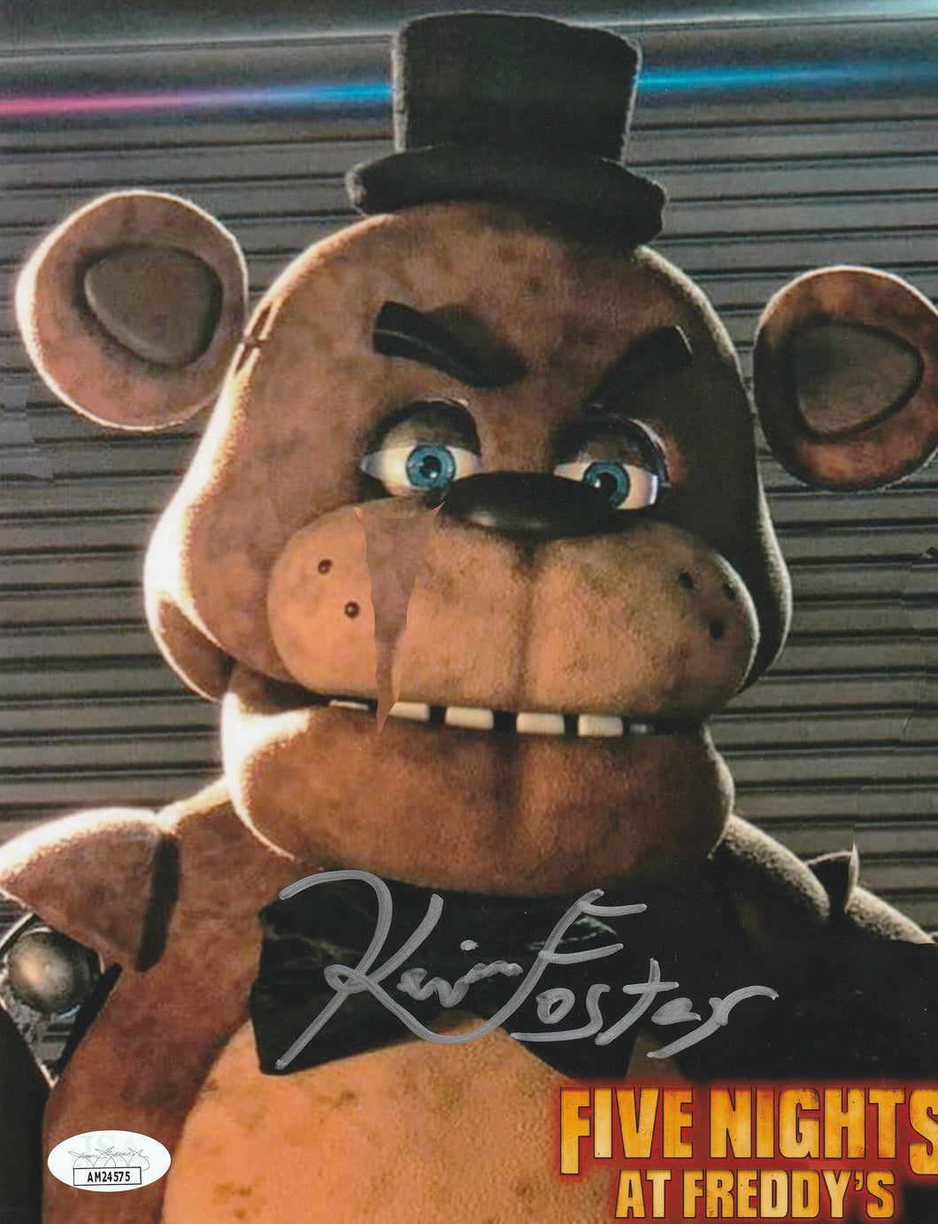 Kevin Foster signed Five Nights At Freddys 8x10 photo  Comes with JSA sticker
