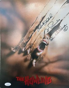 The Howling cast signed 11x14 poster JSA  Dee Wallace Robert Picardo