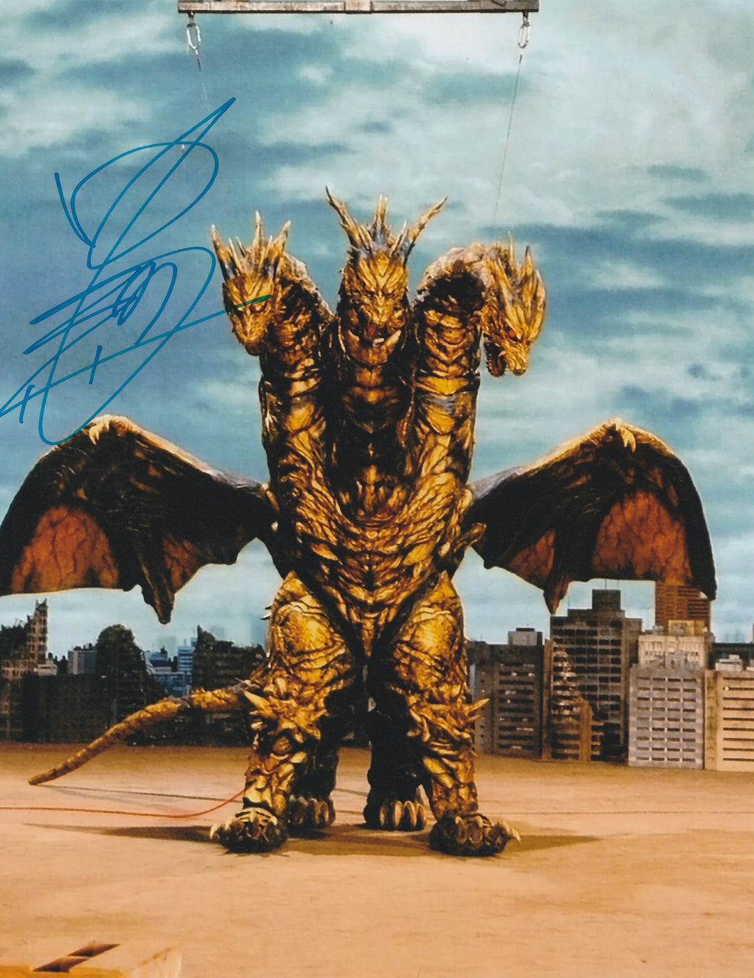 Godzilla Motokuni Nakagawa signed 8x10 photo FINAL WARS kaiser Ghidorah