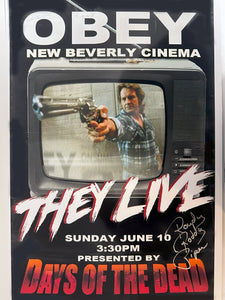 RODDY PIPER signed THEY LIVE event poster Days Of The Dead