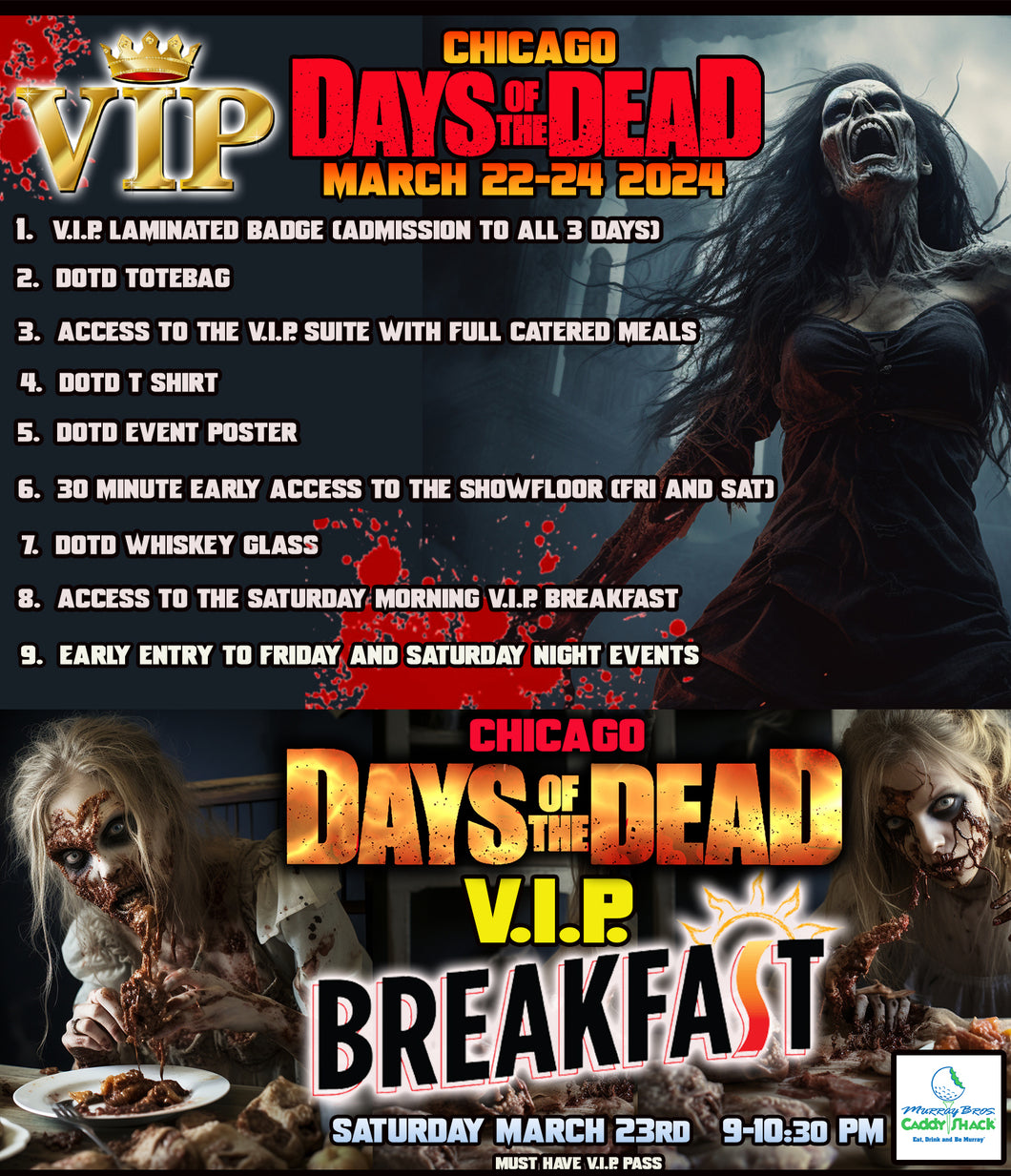 Days Of The Dead Chicago March 22-24 2024 VIP PASS