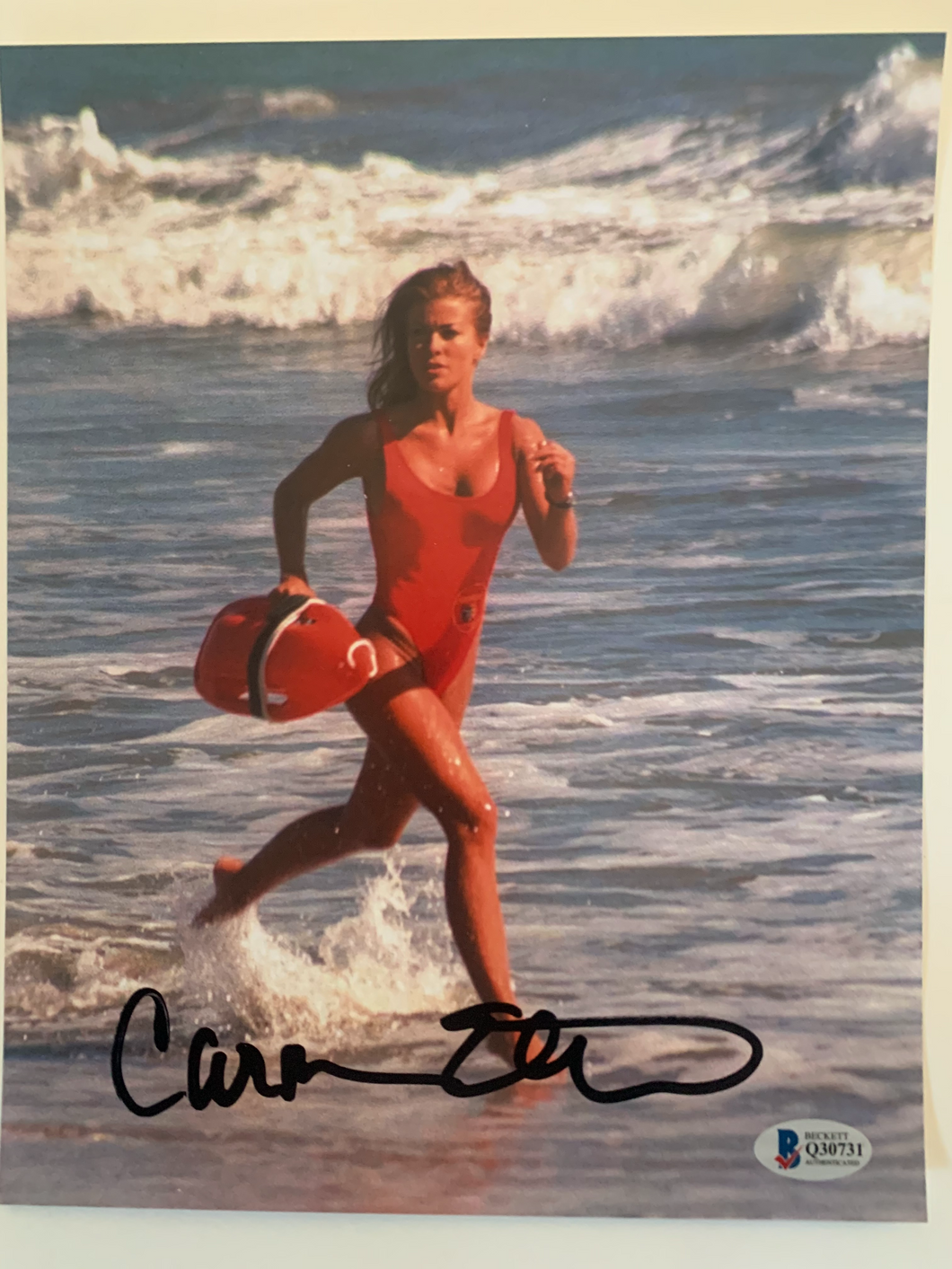 Carmen Electra Autograph 8x10 Photo Baywatch Beckett COA