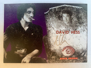 Last House On The Left DAVID HESS signed trading card
