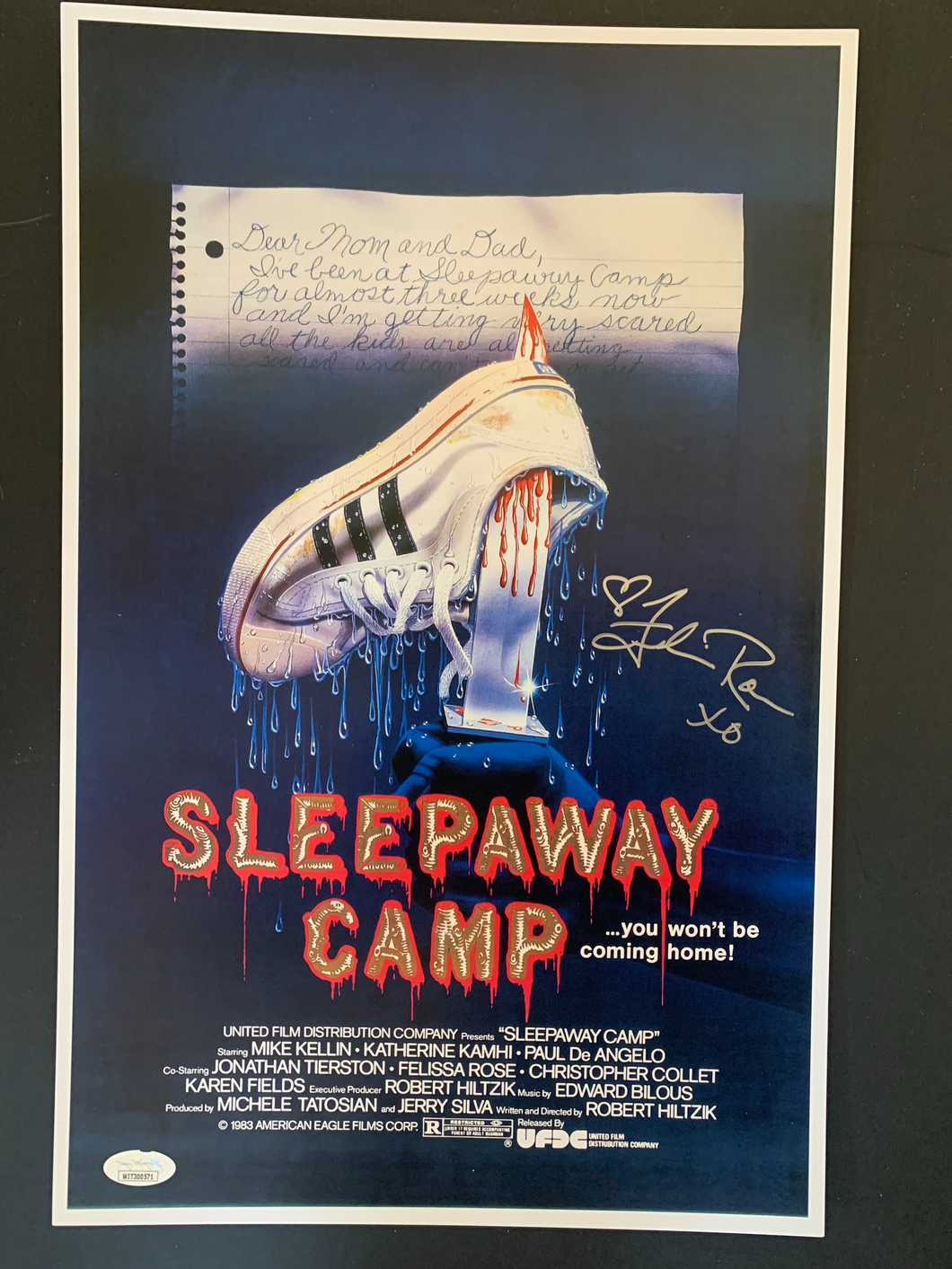 Sleepaway Camp Felissa Rose signed 11x17 JSA COA