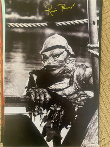 Creature From The Black Lagoon Ricou Browning signed 11x17 poster JSA