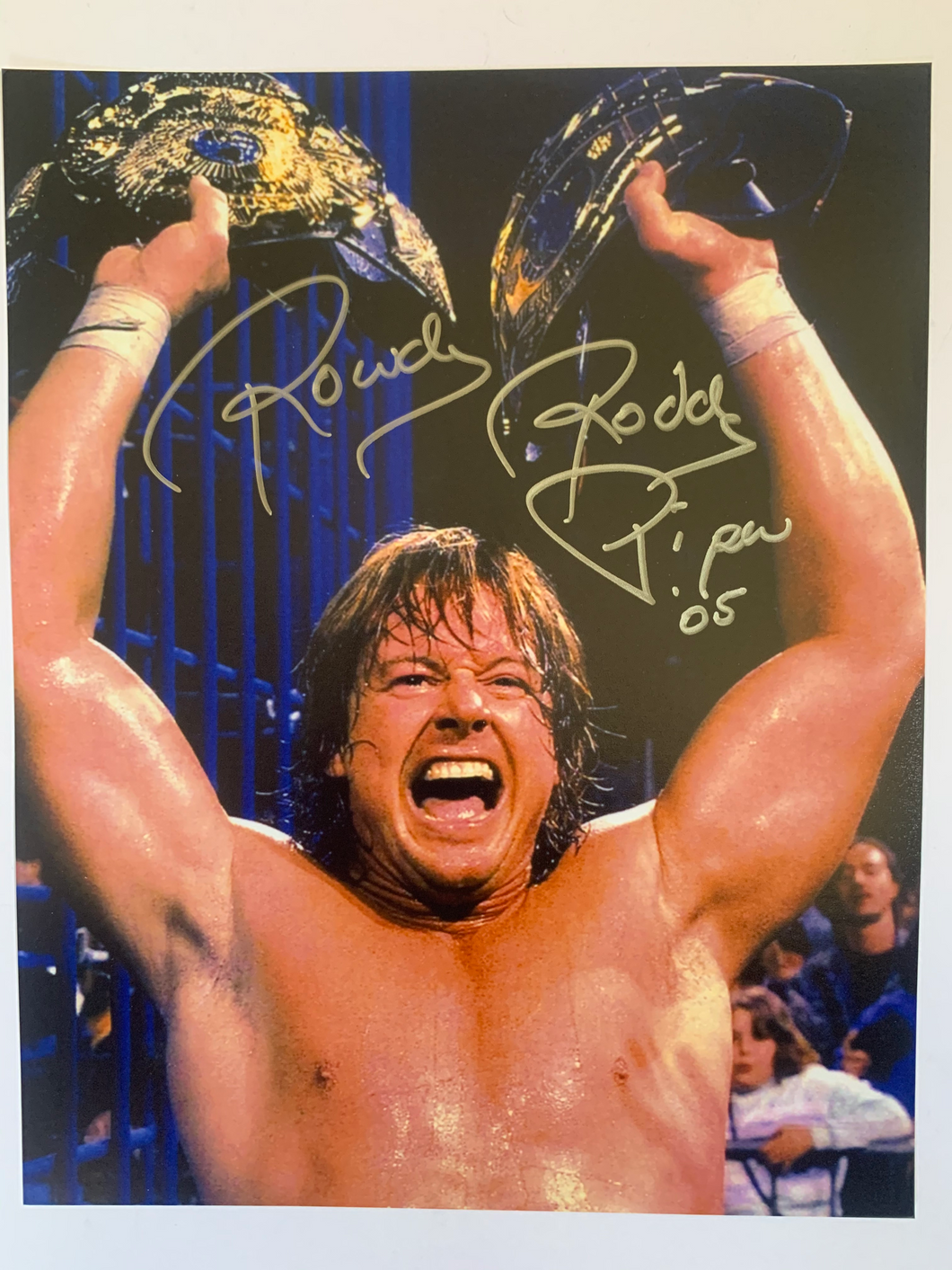 Roddy Piper Hall Of Fame signed 8x10 WWE JSA LAST ONE!!
