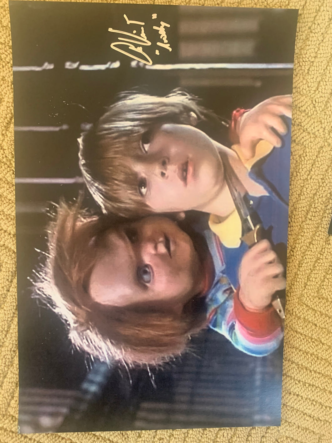Childs Play Alex Vincent signed 11x17 poster