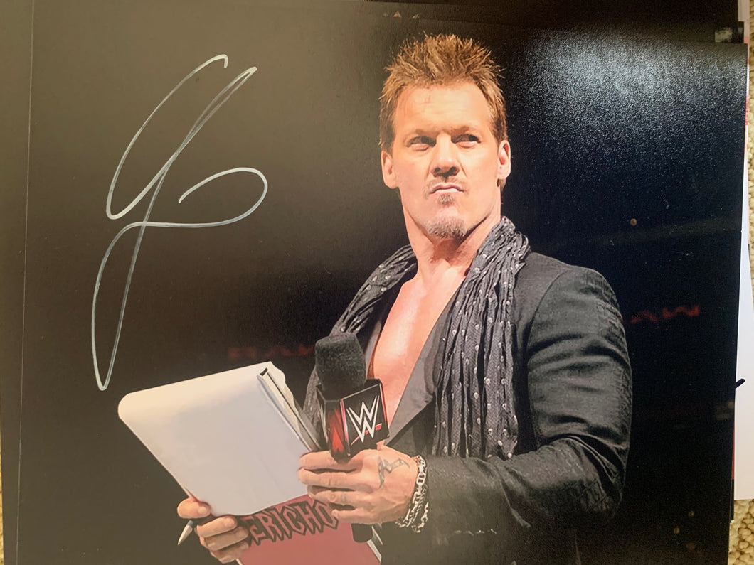 Chris Jericho signed WWE 8x10 photo Y2J The List