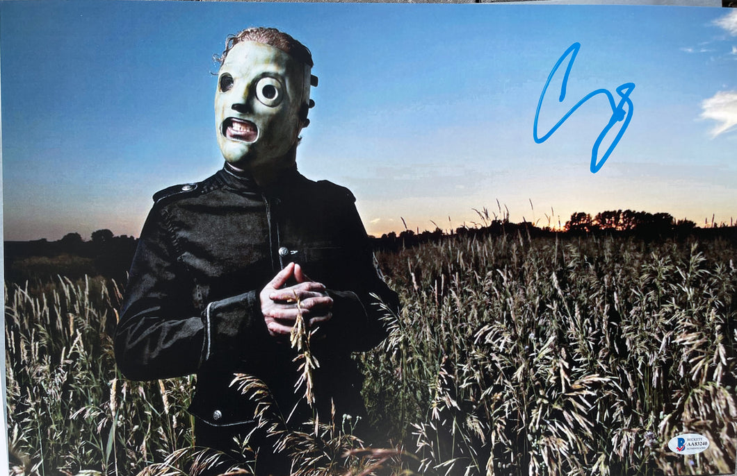 Corey Taylor signed Slipknot 11x17 poster JSA COA
