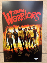 Load image into Gallery viewer, Nightmare On Elm Street 3 Dream Warriors 11x17  signed by 6 JSA COA

