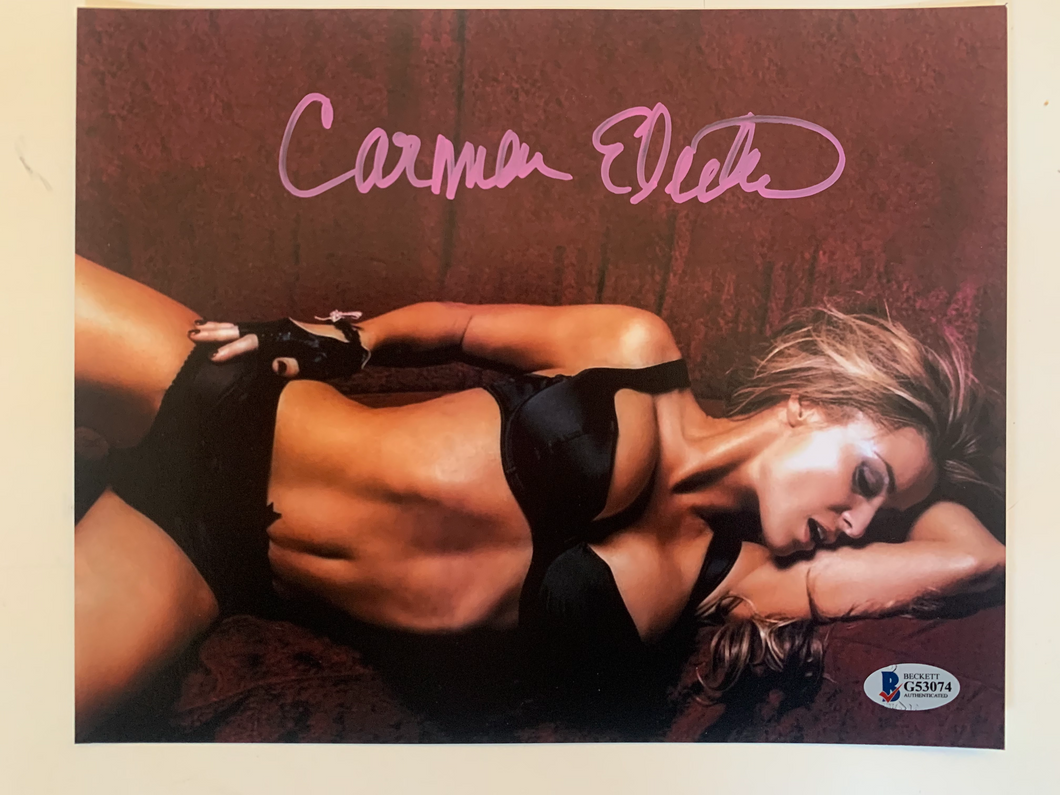 Carmen Electra Autograph 8x10 Photo Baywatch Beckett COA