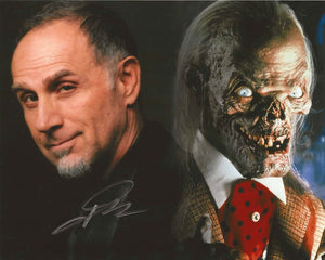 John Kassir signed Cryptkeeper 8x10 Tales from the Crypt.  Printed on metallic paper