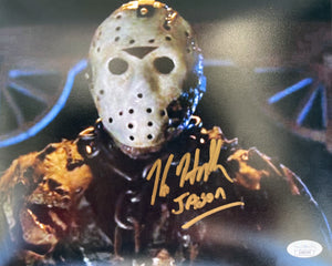 Friday The 13th Kane Hodder signed 8x10  JSA