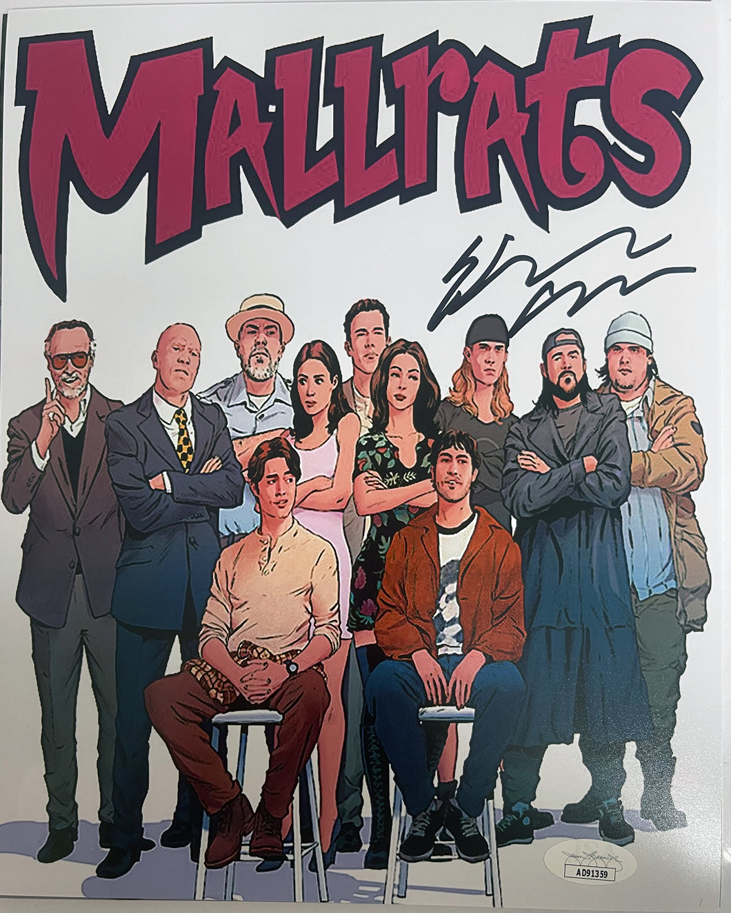 Ethan Suplee signed Mallrats 8x10 with JSA sticker