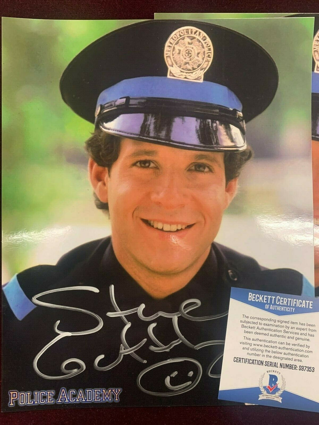 Steve Guttenberg Hand Signed 8x10 Photo Beckett COA Police Academy