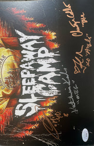Sleepaway Camp 11x17 poster signed by 5  JSA