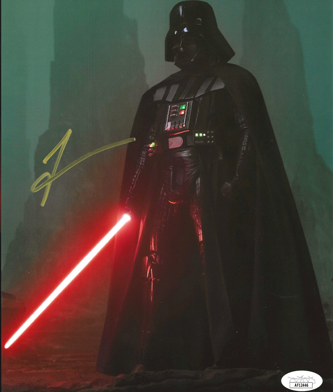 Star Wars Tom O'Connell signed Darth Vader 8x10 Obi Wan Kenobi